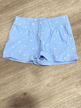 H&M Light Blue Floral Print Girls' Shorts